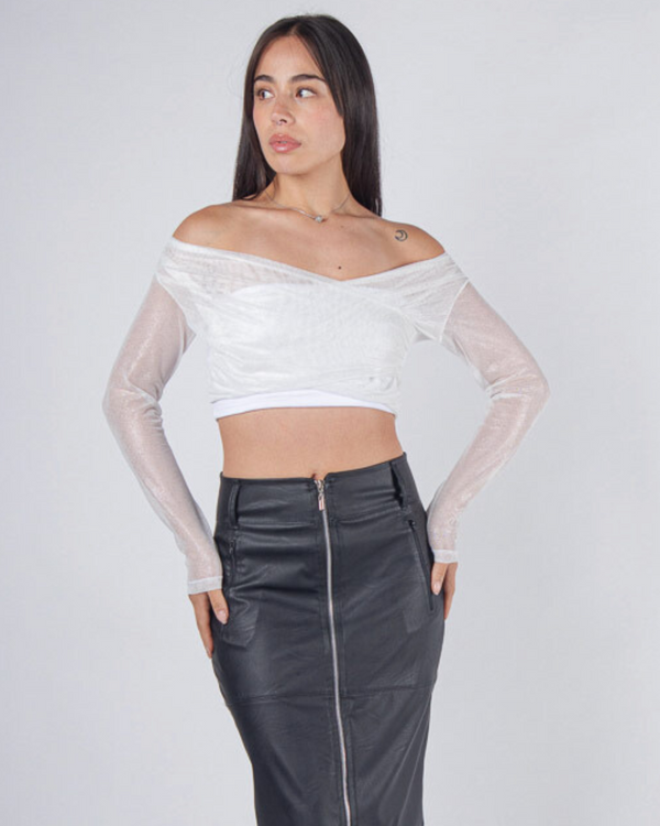 TOP MALLATEX CRUZADO ESCARCHA