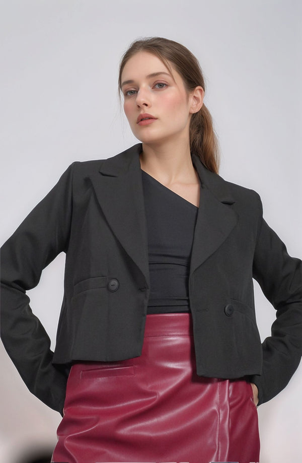 BLAZER CORTO HOMBRERAS