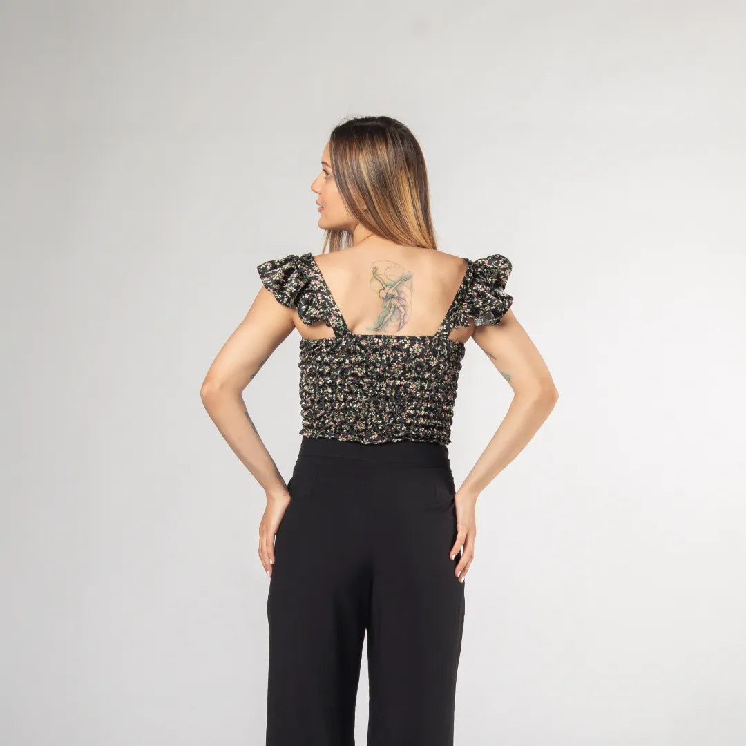 BLUSA TIRAS BOLERO