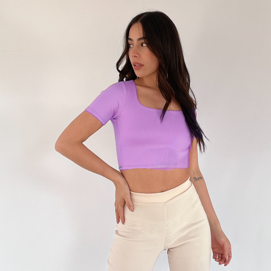 CROP CUELLO CUADRADO