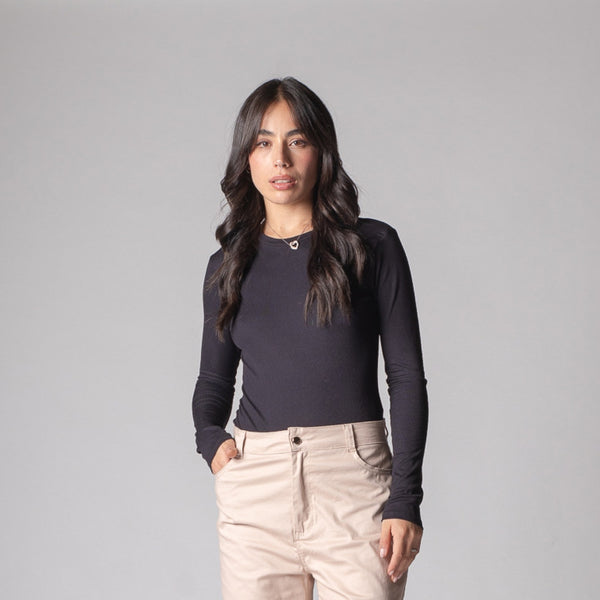 BODY CAMISETA RIB ML