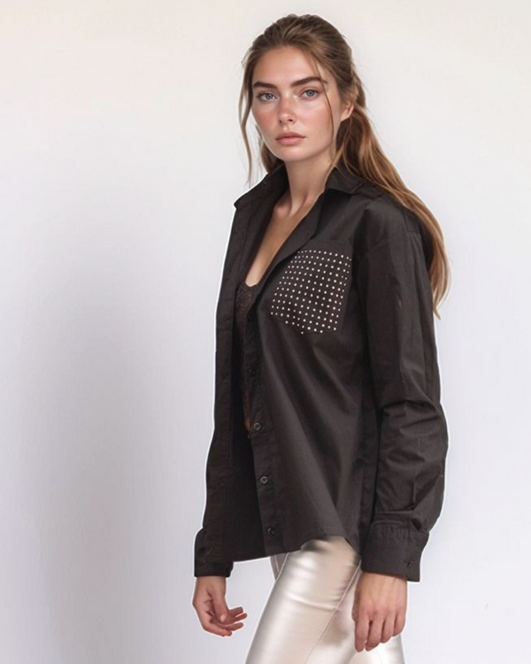 CAMISA BOLSILLO BRILLOS