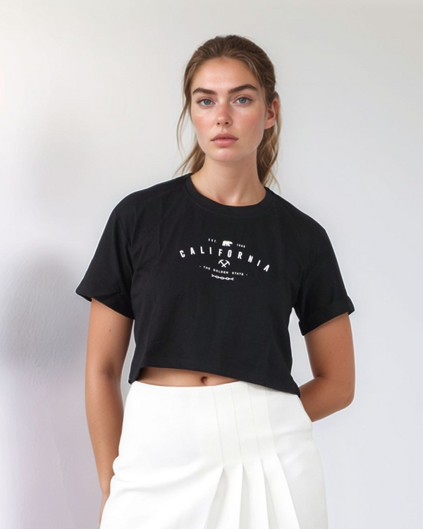 CAMISETA CROP MALE CALIFORNIA