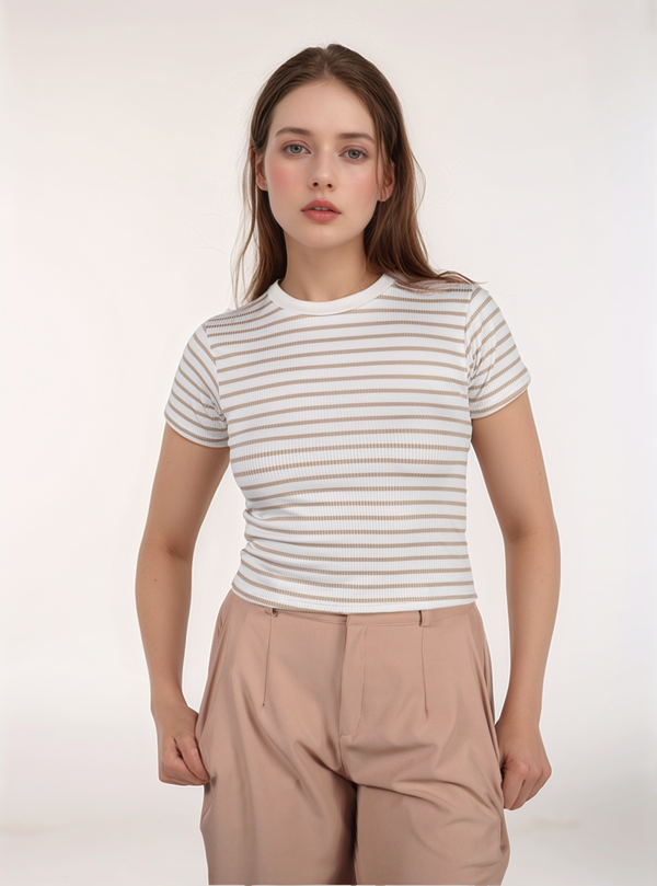 CAMISETA CROP RAYAS GABY