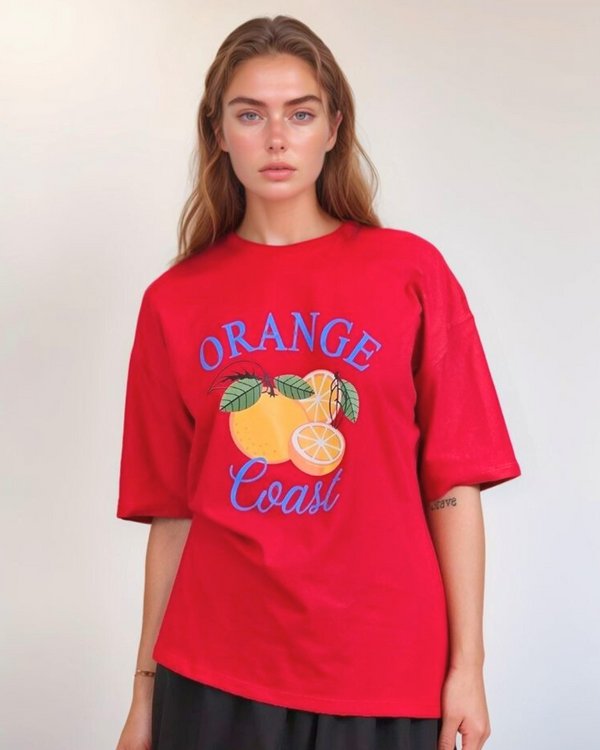 CAMISETA OVER ORANGE