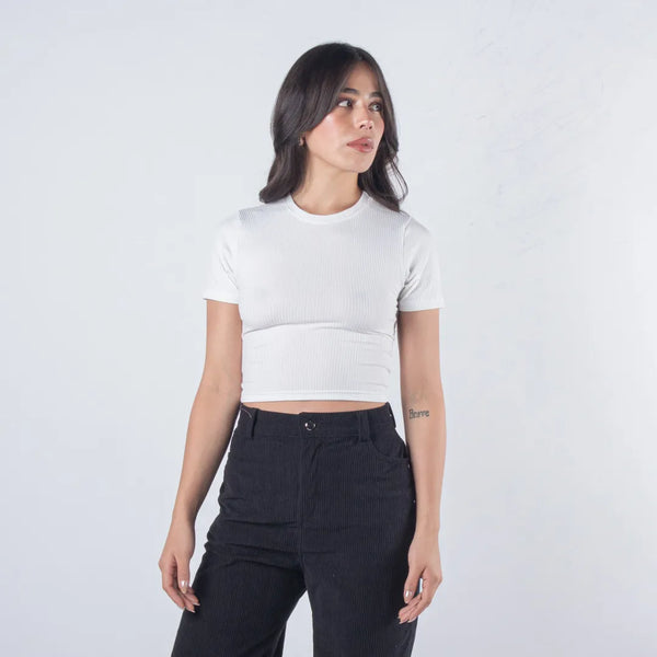 CAMISETA RIB UNICOLOR