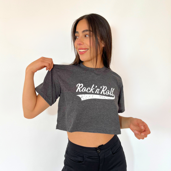 CAMISETA CROP-ROCK IN ROLL