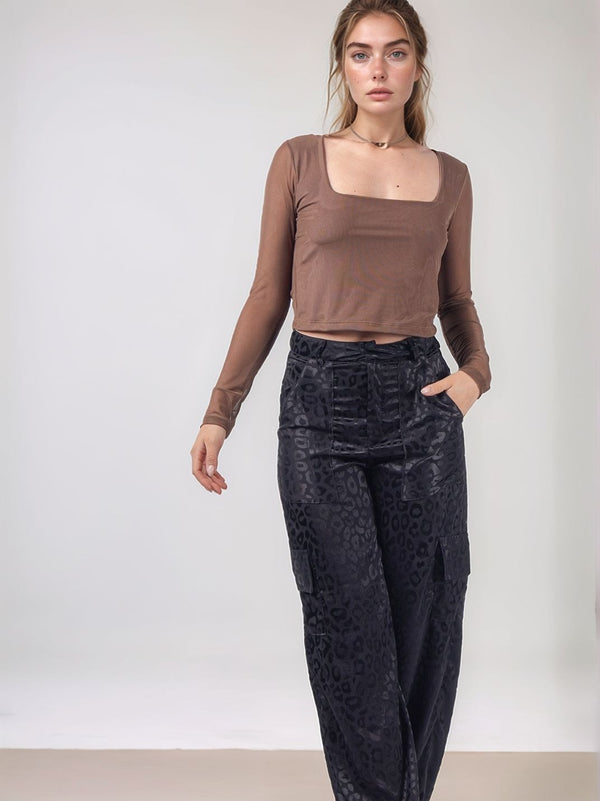 TOP MALLA CUELLO CUADRADO