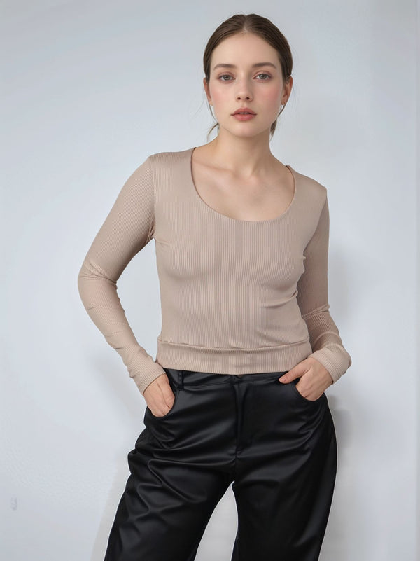 CROP BASICO U RIB ARMANY