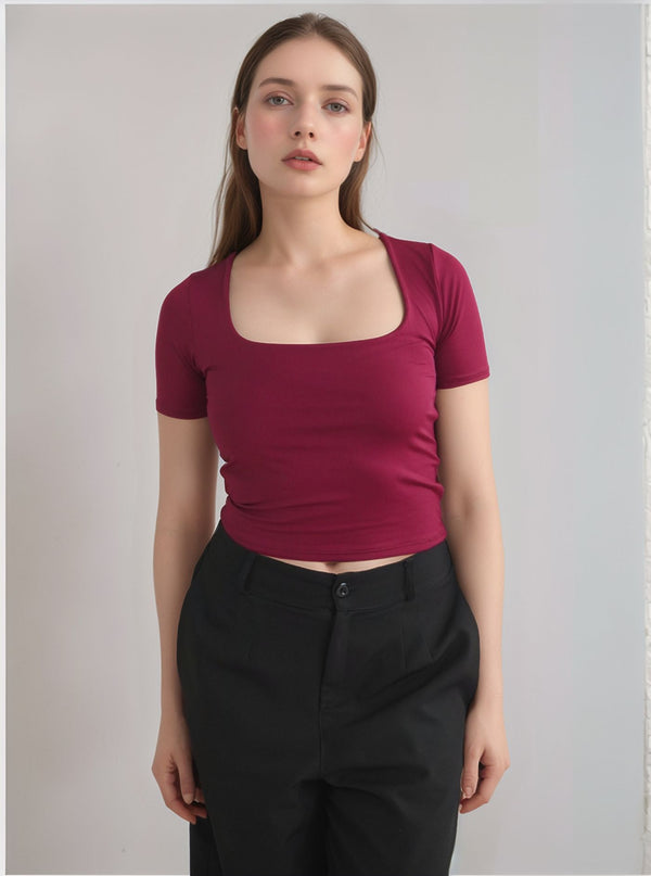 CROP CUELLO CUADRADO