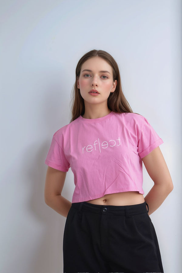 CAMISETA CROP - REFLECT