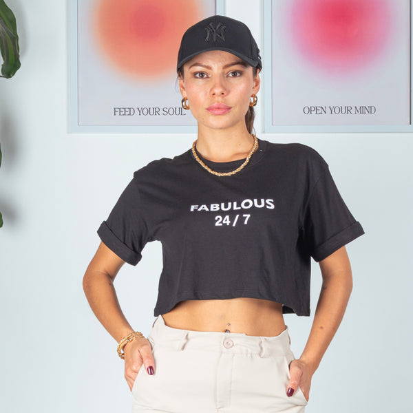 CAMISETA CROP-FABULOUS